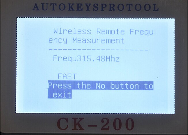Écran Display-4 de programmeur de la clé CK-200