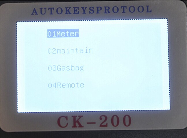 Écran Display-7 de programmeur de la clé CK-200