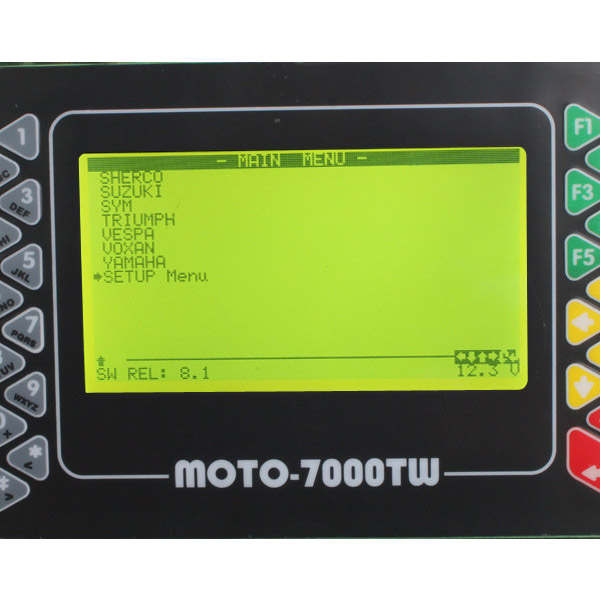 Affichage universel 4 de logiciel de scanner de Moto 7000TW