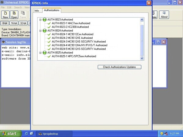 Logiciel de XPROG-M V5.5.5