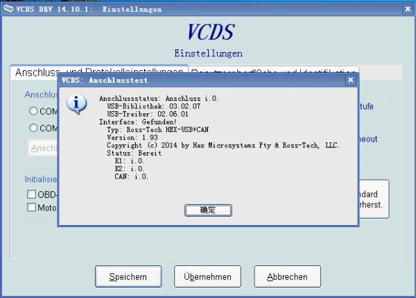 Câble diagnostique Software-4 de VAG de VAG 14.10.2