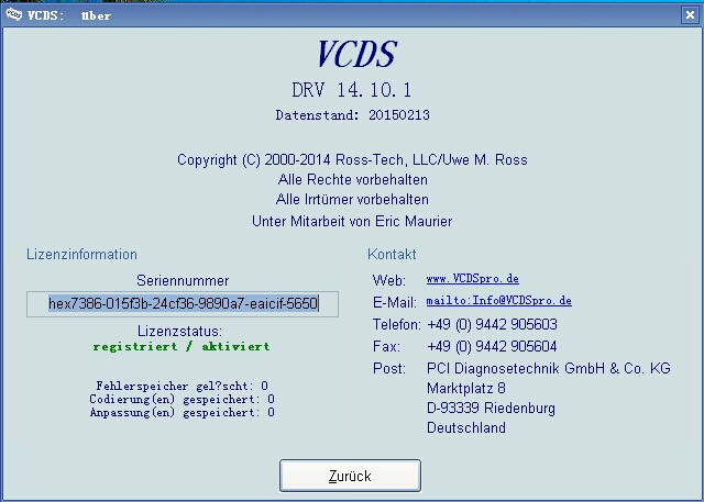 Câble diagnostique Software-5 de VAG de VAG 14.10.2
