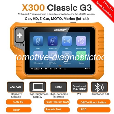 Un bon prix. 2025 OBDSTAR X300 classique G3 programmeur de clé en ligne