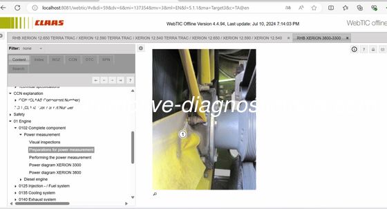 Un bon prix. 2025/3 CLAAS WEBTIC manuels de réparation hors ligne et informations de service en ligne