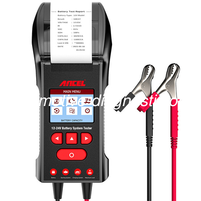 Un bon prix. Ancel BT600 Testeur de batterie Prise en charge de l'imprimante intégrée 12v et 24v en ligne