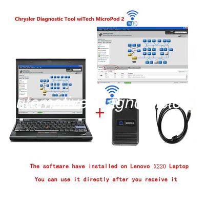 Un bon prix. Outil de diagnostic de WIFI Chrysler WiTech MicroPod 2 avec l'ordinateur portable T420 en ligne