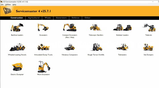 Un bon prix. [ 25.7 édition ]JCB ServiceMaster 4 v25.07 Logiciel de diagnostic en ligne