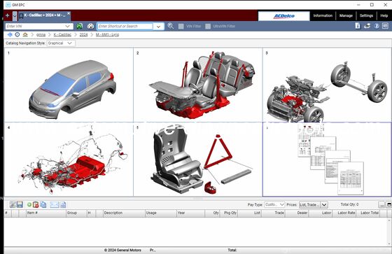 Un bon prix. [GM EPC] 2025.03 GMNA véhicules General Motors Catalogue de pièces détachées EPC pour l'Amérique du Nord en ligne