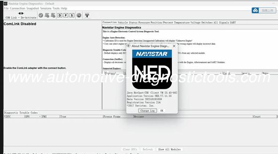 Un bon prix. Diagnostique du moteur Navistar (NED) 10.2025 en ligne