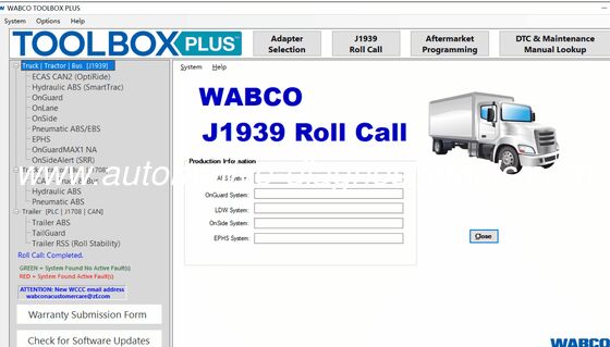 Un bon prix. 2025 WABCO TOOLBOX PLUS 14.3.0.0 Logiciel de diagnostic en ligne