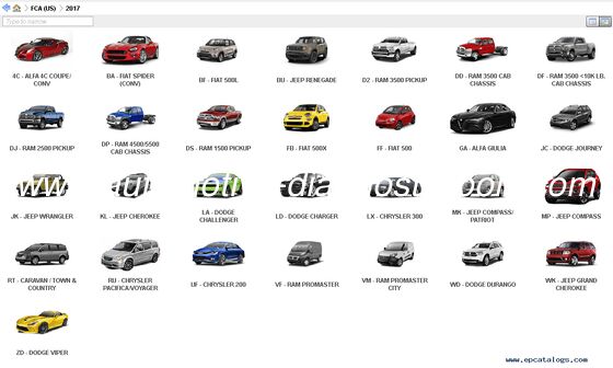 Un bon prix. 【Chrysler EPC】 2025.07 FCA EPC5 Catalogue de pièces de rechange pour Chrysler en ligne