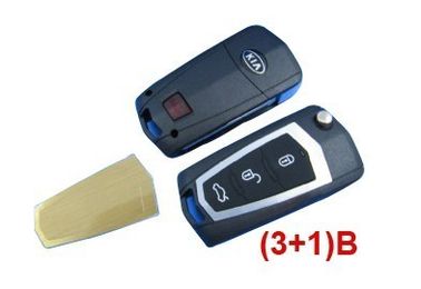 Un bon prix. 3+1 bouton KIA Shell principal à distance modifié par Cerato, blancs à distance faits sur commande de clé de voiture en ligne